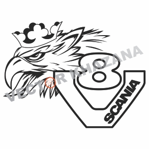 Scania V8 Griffin Logo Svg