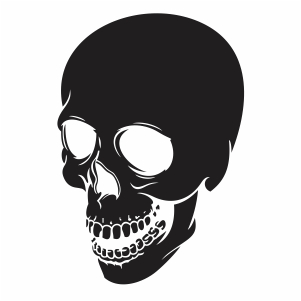 skull angled vector file