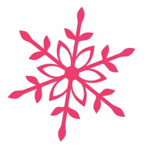 pink snowflake christmas vector file