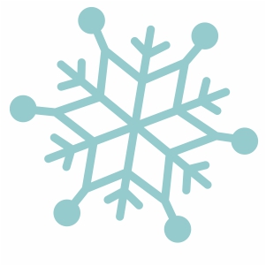 snowflake silhouette svg cut file