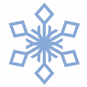 snow flake svg cut file