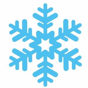 snowflake sign svg cut file