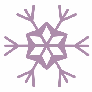 purple snowflake svg cut file