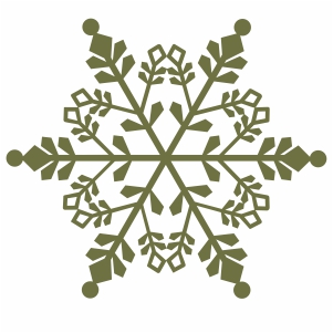 green snowflake vector file