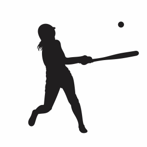 Softball Hitter Silhouette