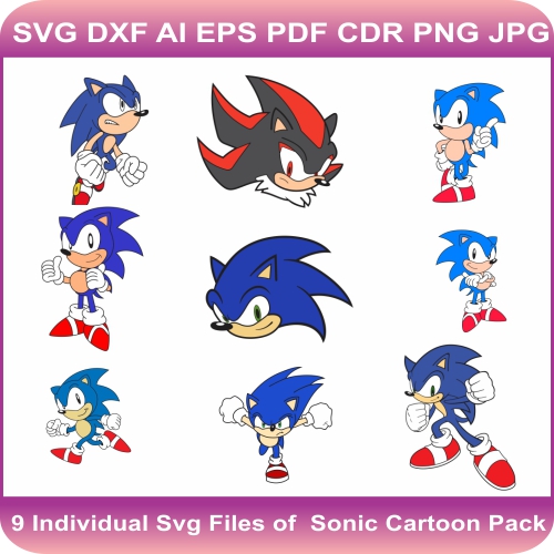 Sonic the Hedgehog Svg Bundle