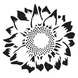 Sunflower silhouette vector file