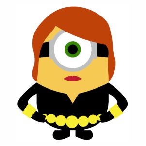 Superhero minion vector