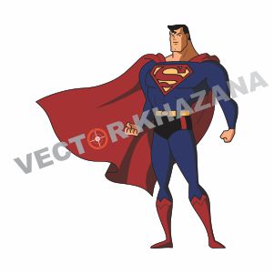 Superman Cartoon Vector