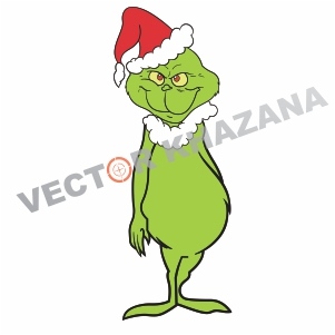 The Grinch Cartoon Logo Vector