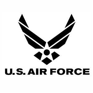 Us Air Force black Logo svg 