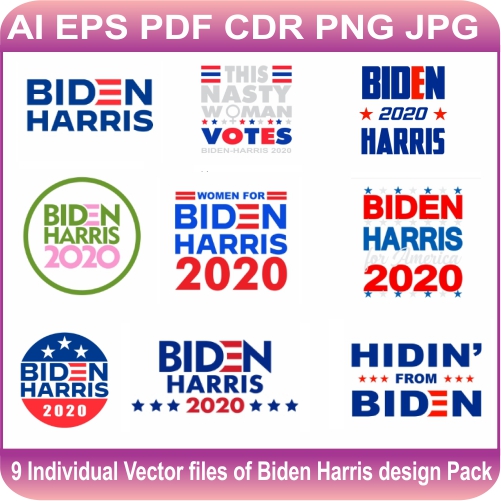 Biden Harris 2020 Vector Bundle