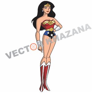 Wonder Woman Girl Vector